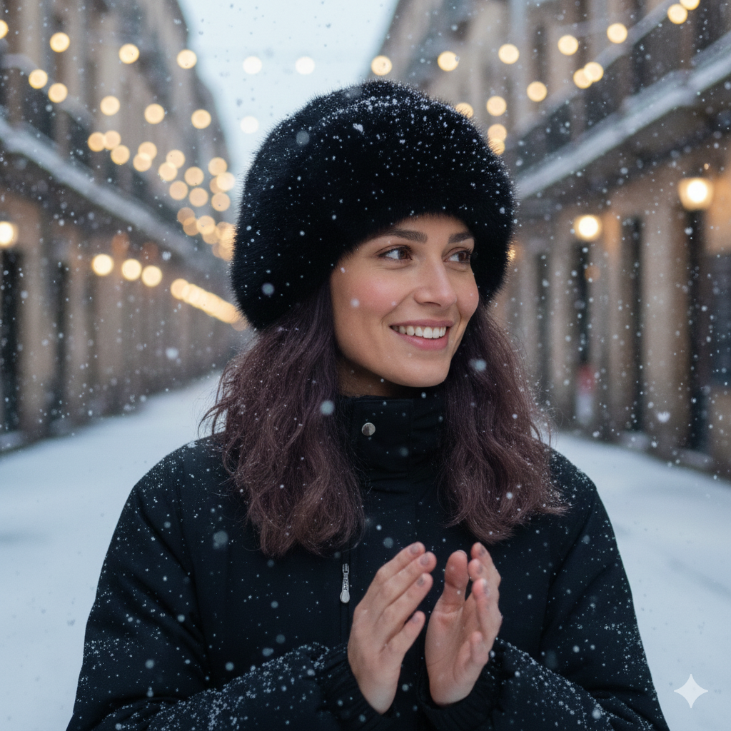 Regina - Gorro de piel para los días de invierno
